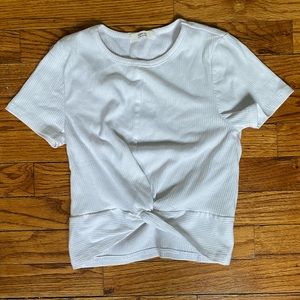 White workout top